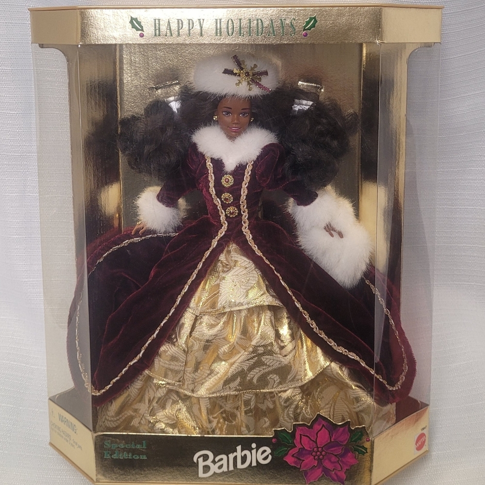Happy Holidays Barbie African American 1996 Special Edition New In Box